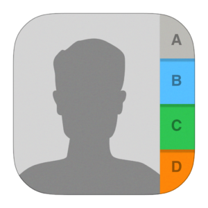 Image showing iOS contacts app icon