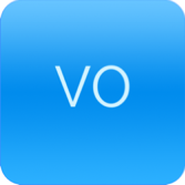 VO Starter app icon with blue gradient with letters VO in center