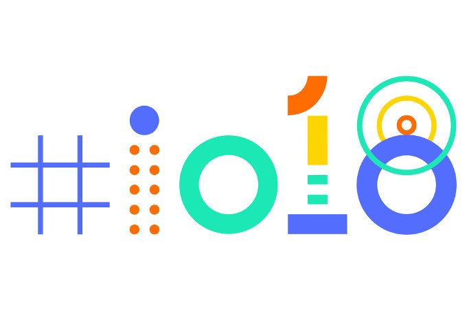 Google iO 2018 image with hashtag