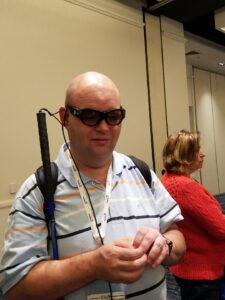 Michael Doise wearing Horizon Glasses From Aira