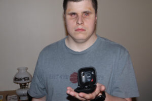 Jason Earls with PowerBeats Pro pointed at camera