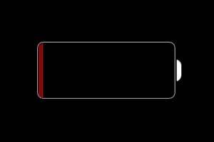 iPhone low power warning