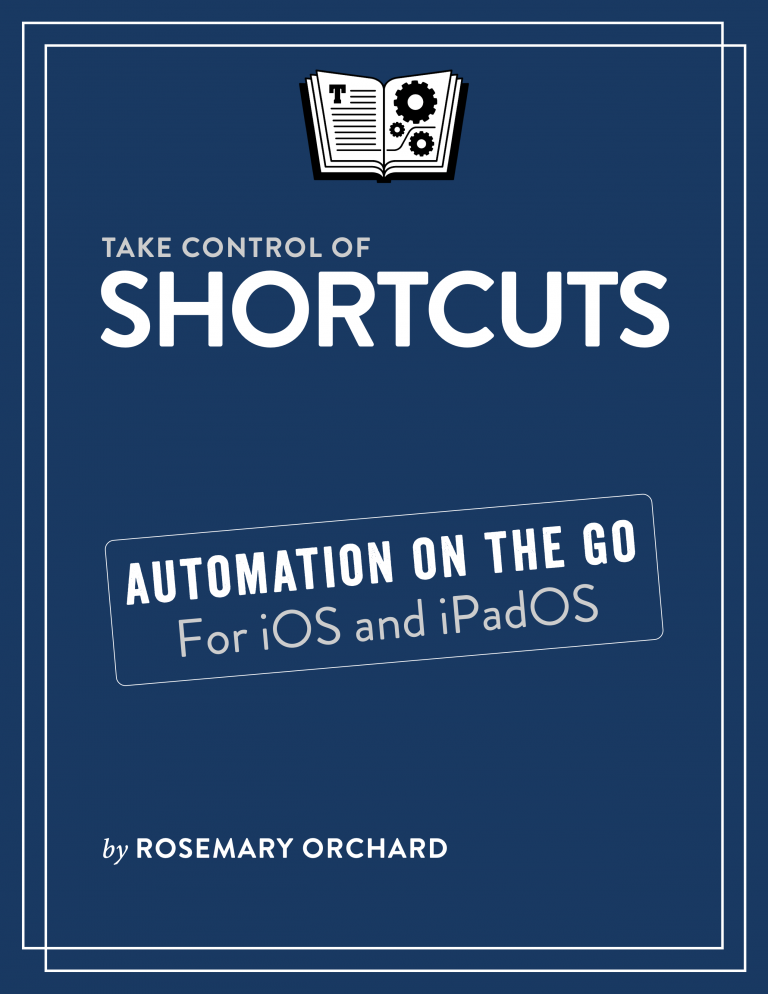 Take Control of Shortcuts book cover.